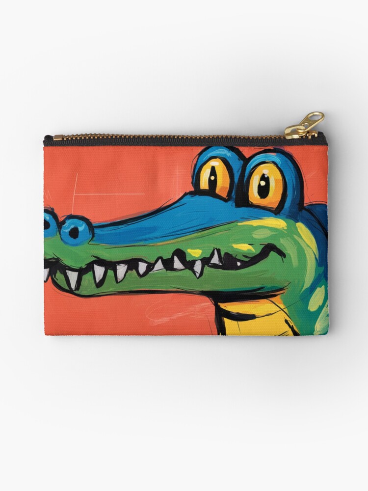 Thumbnail 1 of 4, Zipper Pouch, Alligator designed and sold by Patricks-Art.