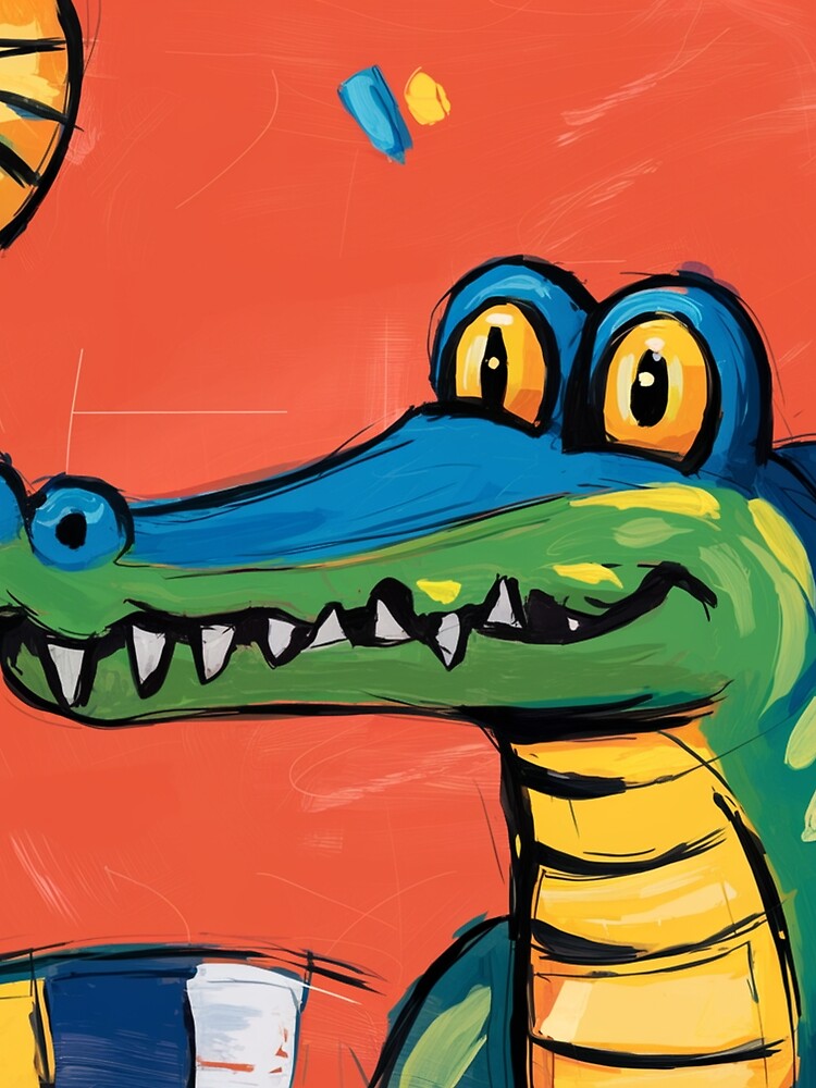 Thumbnail 5 of 5, Graphic T-Shirt, Alligator designed and sold by Patricks-Art.