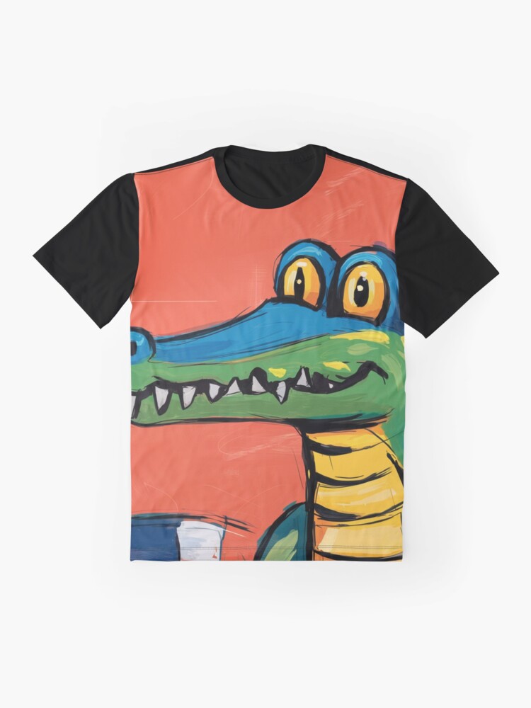 Thumbnail 4 of 5, Graphic T-Shirt, Alligator designed and sold by Patricks-Art.