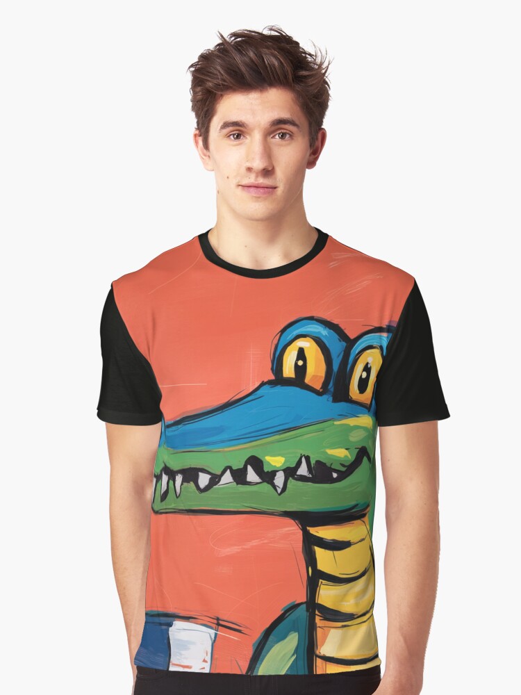 Thumbnail 1 of 5, Graphic T-Shirt, Alligator designed and sold by Patricks-Art.