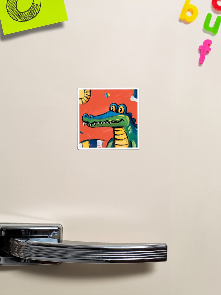 Thumbnail 1 of 3, Magnet, Alligator designed and sold by Patricks-Art.