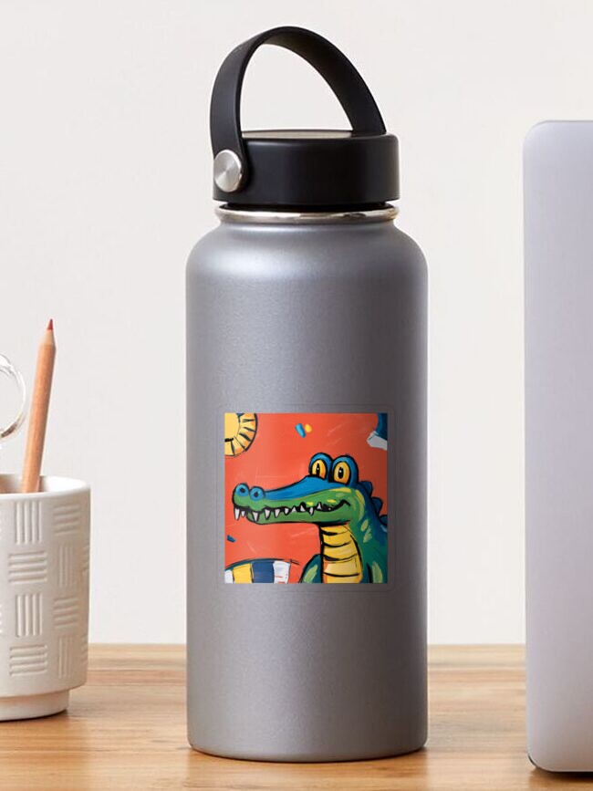 Thumbnail 1 of 3, Sticker, Alligator designed and sold by Patricks-Art.