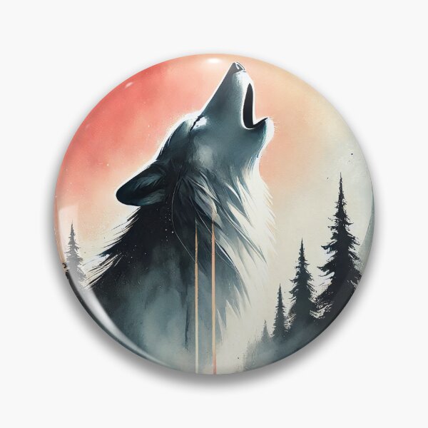 Item preview, Majestic wolf howling designed and sold by Giuseppe Cammino.