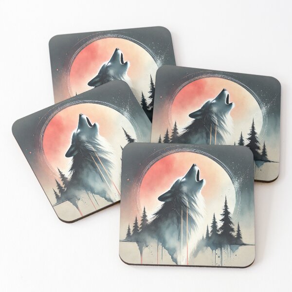 Item preview, Majestic wolf howling designed and sold by Giuseppe Cammino.
