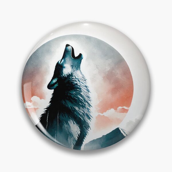 Item preview, Majestic wolf howling designed and sold by Giuseppe Cammino.