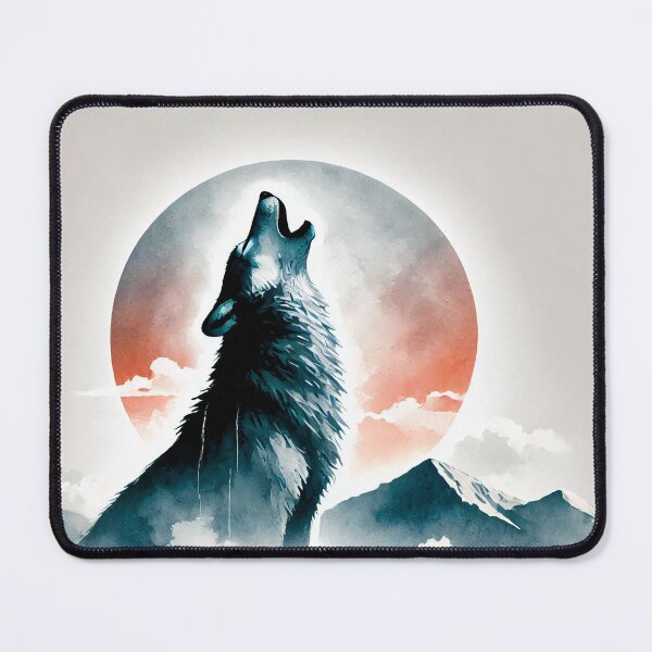 Item preview, Majestic wolf howling designed and sold by Giuseppe Cammino.
