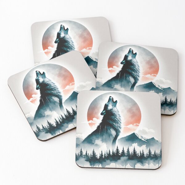 Item preview, Majestic wolf howling designed and sold by Giuseppe Cammino.