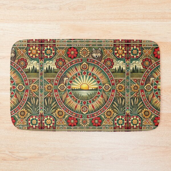 Item preview, Kickapoo Tribe: A Seamless Pattern Celebrating Spirit and Tradition designed and sold by Meta2Physical.
