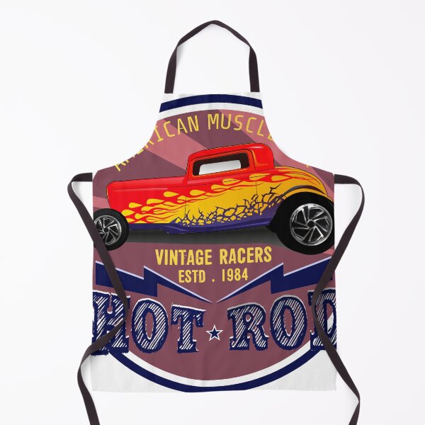 Item preview, hot rod american car flame vintage garage logo designed and sold by Achille3777.