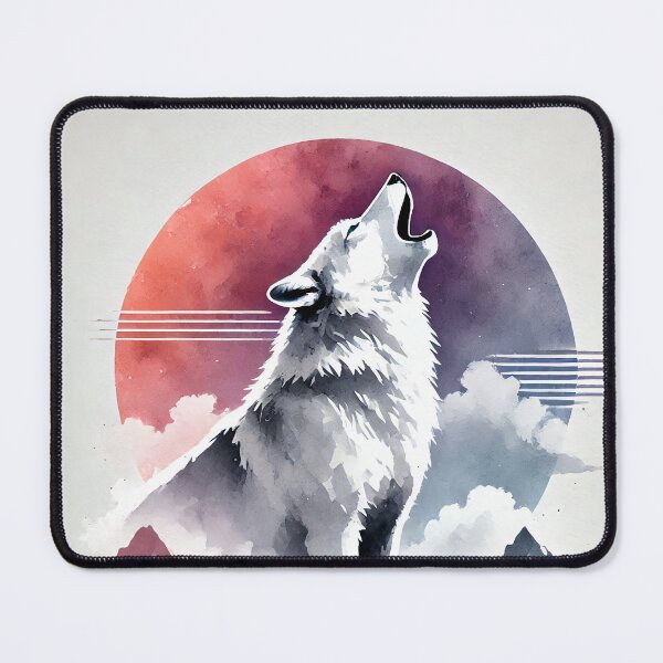 Item preview, Majestic wolf howling designed and sold by Giuseppe Cammino.