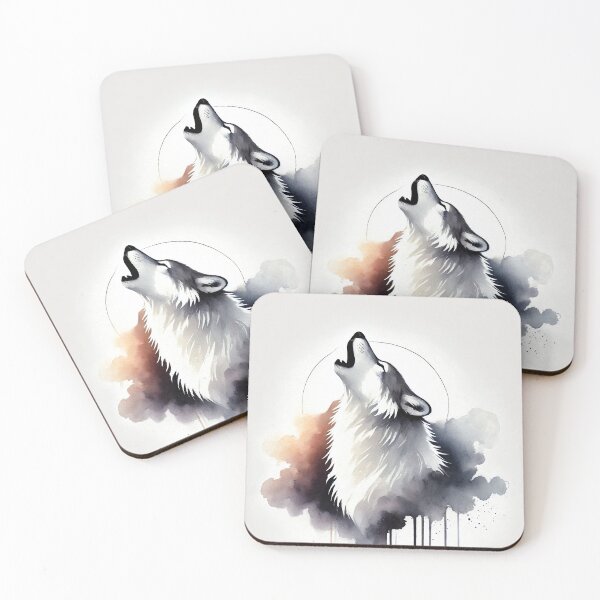 Item preview, Majestic wolf howling designed and sold by Giuseppe Cammino.