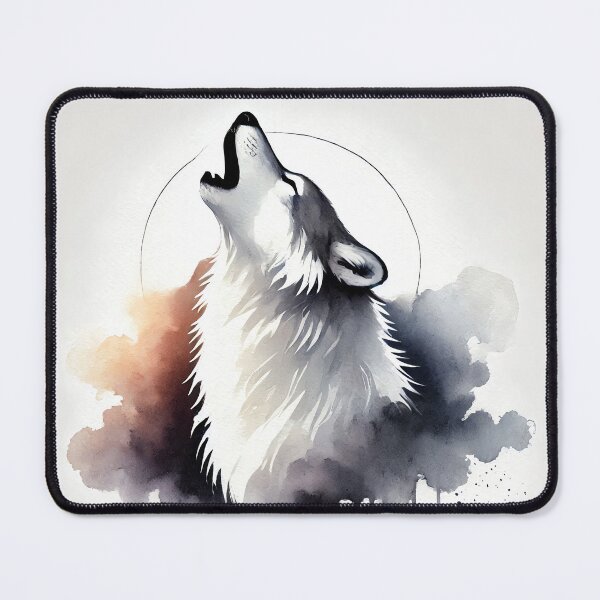 Item preview, Majestic wolf howling designed and sold by Giuseppe Cammino.