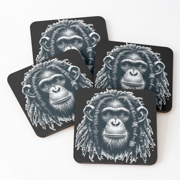 Item preview, Rasta Rastafari Chimp Monochromatic designed and sold by TomFrontierArt.