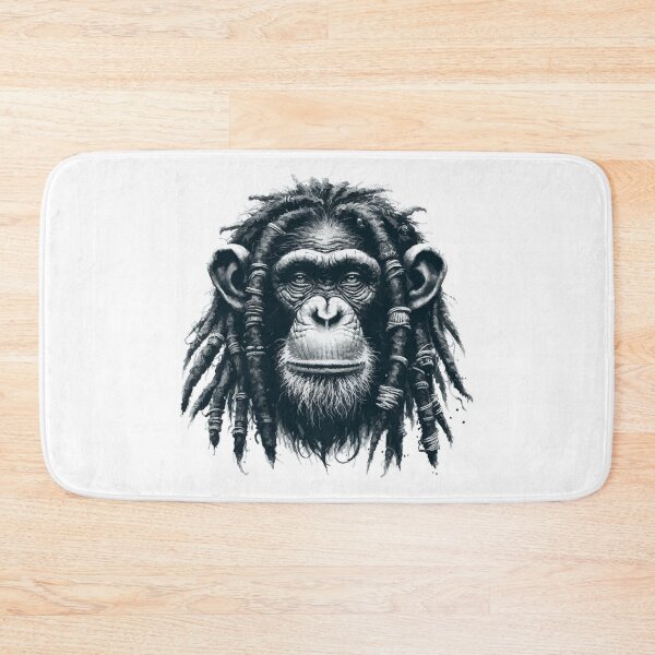 Item preview, Rasta Rastafari Chimp Monochromatic designed and sold by TomFrontierArt.