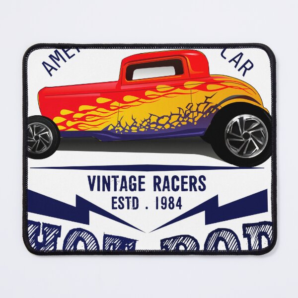 Item preview, hot rod american car flame vintage garage logo designed and sold by Achille3777.