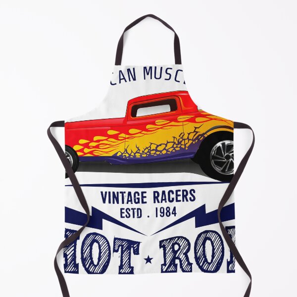 Item preview, hot rod american car flame vintage garage logo designed and sold by Achille3777.