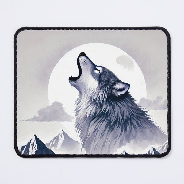 Item preview, Majestic wolf howling designed and sold by Giuseppe Cammino.
