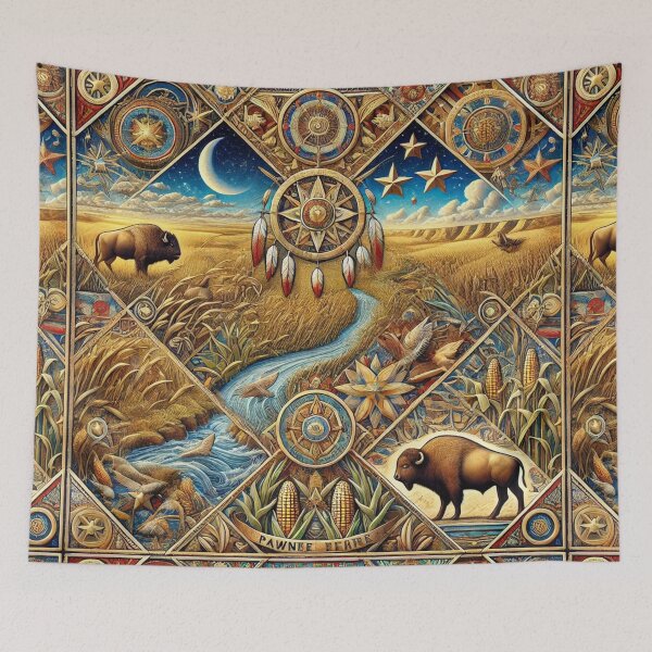 Item preview, Pawnee Tribe: An Ultra-Detailed Seamless Tribute to Nature and Spirit designed and sold by Meta2Physical.