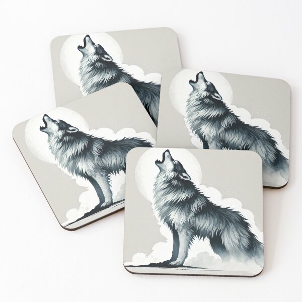 Item preview, Majestic wolf howling designed and sold by Giuseppe Cammino.