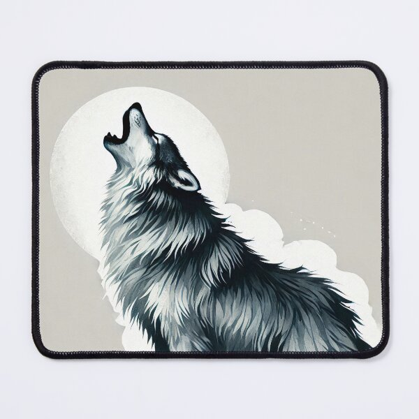 Item preview, Majestic wolf howling designed and sold by Giuseppe Cammino.