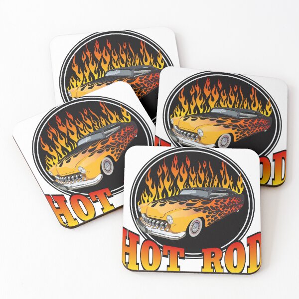 Item preview, hot rod vintage old car muscle american flame designed and sold by Achille3777.