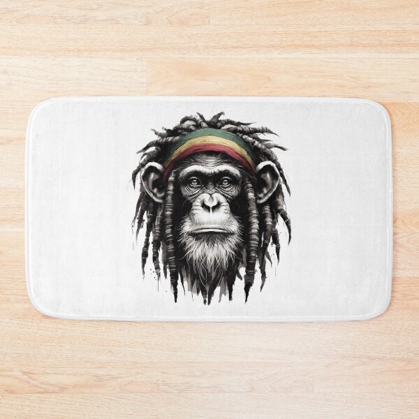 Item preview, Rasta Rastafari Chimpanzee Monochromatic designed and sold by TomFrontierArt.