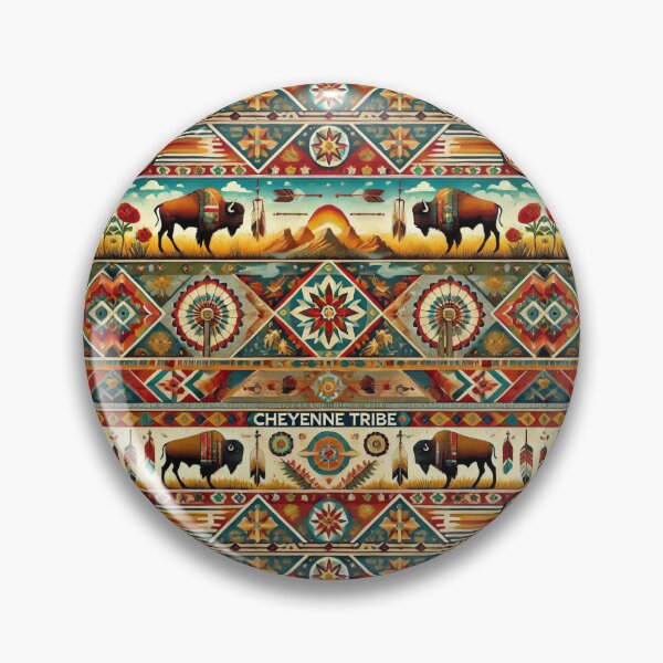 Item preview, Cheyenne Tribe: A Seamless Pattern Celebrating Tradition and Spirit designed and sold by Meta2Physical.
