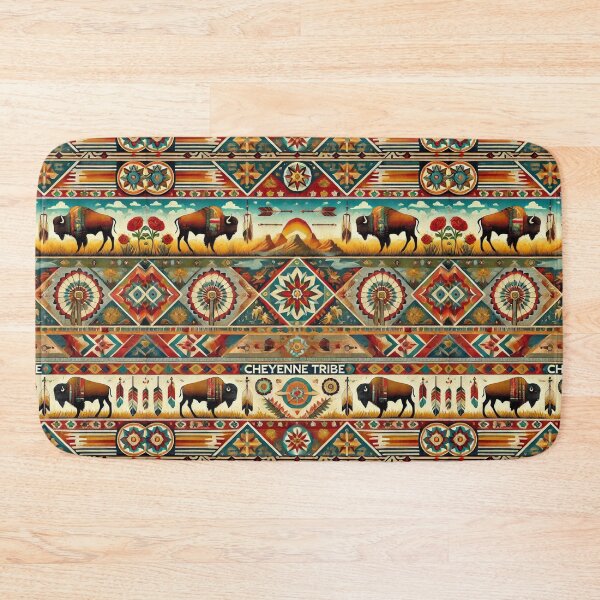 Item preview, Cheyenne Tribe: A Seamless Pattern Celebrating Tradition and Spirit designed and sold by Meta2Physical.