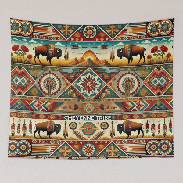 Item preview, Cheyenne Tribe: A Seamless Pattern Celebrating Tradition and Spirit designed and sold by Meta2Physical.