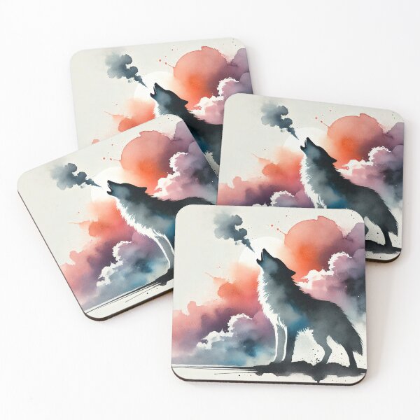 Item preview, Majestic wolf howling designed and sold by Giuseppe Cammino.
