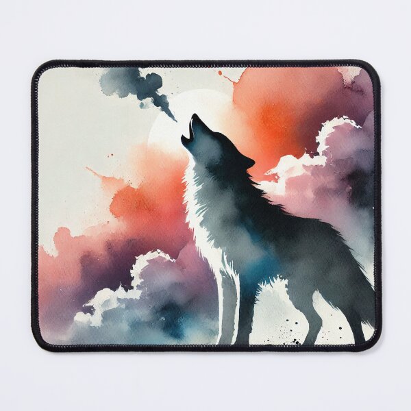 Item preview, Majestic wolf howling designed and sold by Giuseppe Cammino.