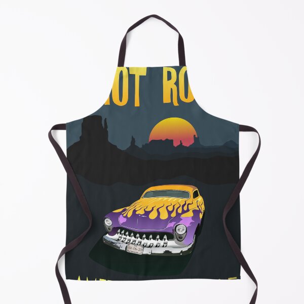 Item preview, hot rod car flame american landscape desert sun painting designed and sold by Achille3777.