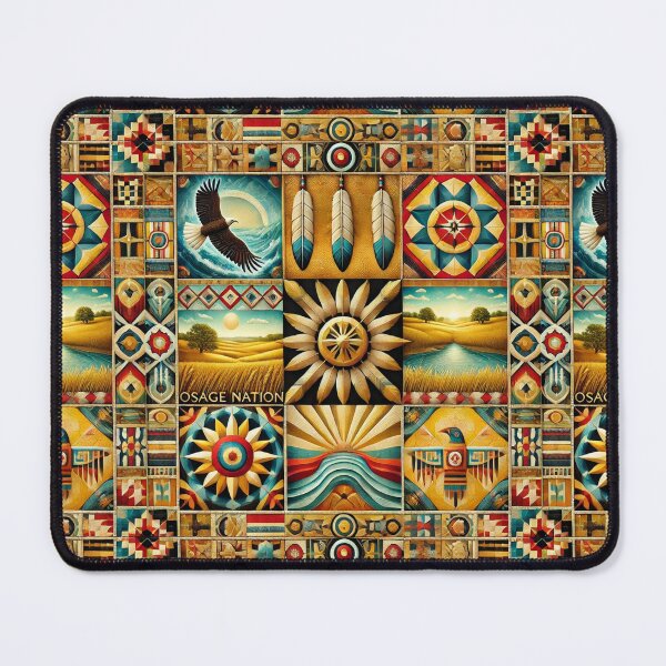 Item preview, Osage Nation: A Seamless Pattern Honoring Tradition and Spirit designed and sold by Meta2Physical.