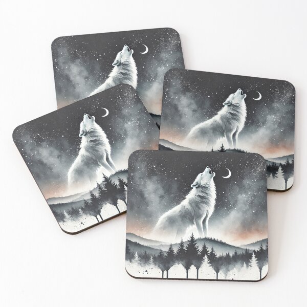 Item preview, Majestic wolf howling designed and sold by Giuseppe Cammino.