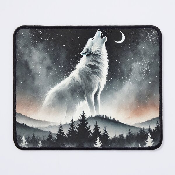 Item preview, Majestic wolf howling designed and sold by Giuseppe Cammino.