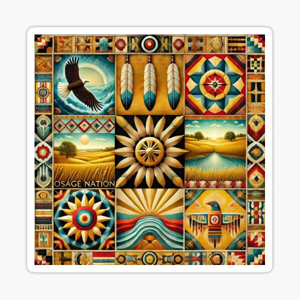 Item preview, Osage Nation: A Seamless Pattern Honoring Tradition and Spirit designed and sold by Meta2Physical.