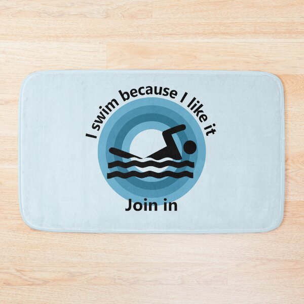 Item preview, Sport - I swim because I like it - join me designed and sold by mikistudio.