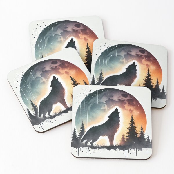 Item preview, Majestic wolf howling designed and sold by Giuseppe Cammino.