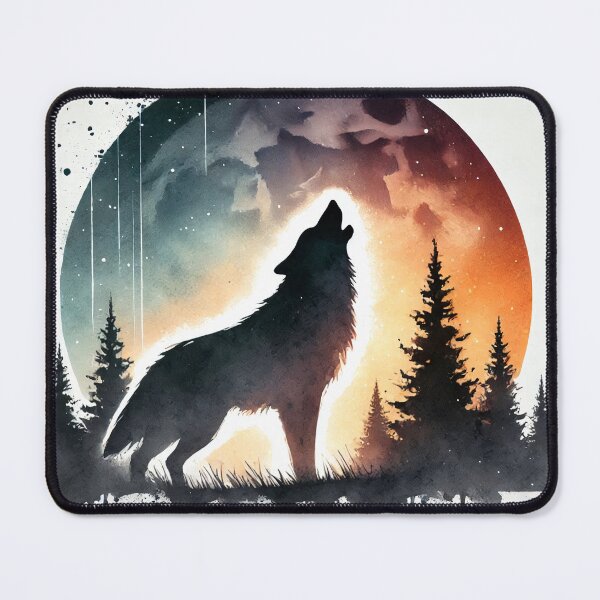 Item preview, Majestic wolf howling designed and sold by Giuseppe Cammino.