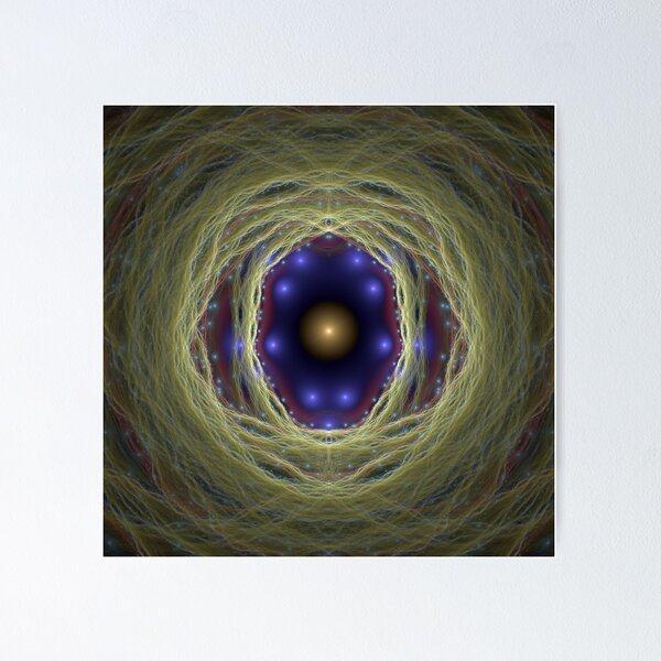 Item preview, Sacred fairy harmonic fractal green decoration designed and sold by Galas Art.