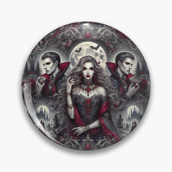Item preview, Haunting Elegance: A Masterpiece in the Matching, Seamlessly-Tiling Vampire Series designed and sold by Meta2Physical.