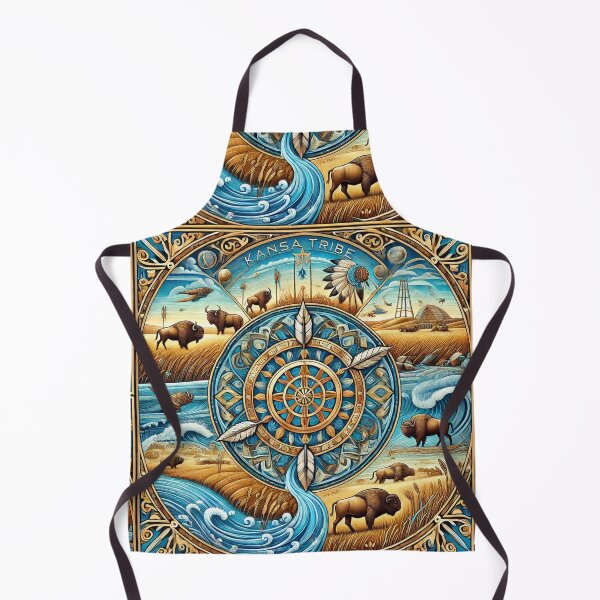 Item preview, Kansa (Kaw) Tribe: A Seamless Pattern Celebrating Nature and Spirit designed and sold by Meta2Physical.