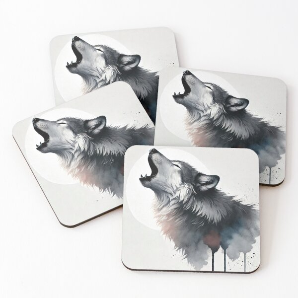 Item preview, Majestic wolf howling designed and sold by Giuseppe Cammino.