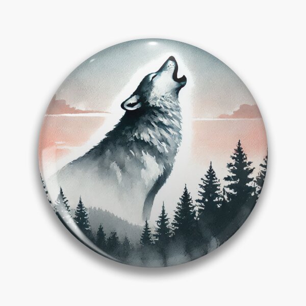 Item preview, Majestic wolf howling designed and sold by Giuseppe Cammino.