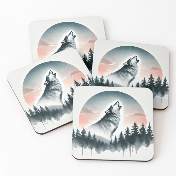 Item preview, Majestic wolf howling designed and sold by Giuseppe Cammino.