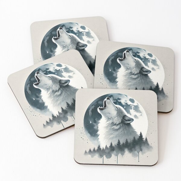 Item preview, Majestic wolf howling designed and sold by Giuseppe Cammino.