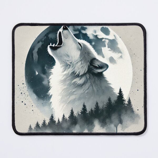 Item preview, Majestic wolf howling designed and sold by Giuseppe Cammino.
