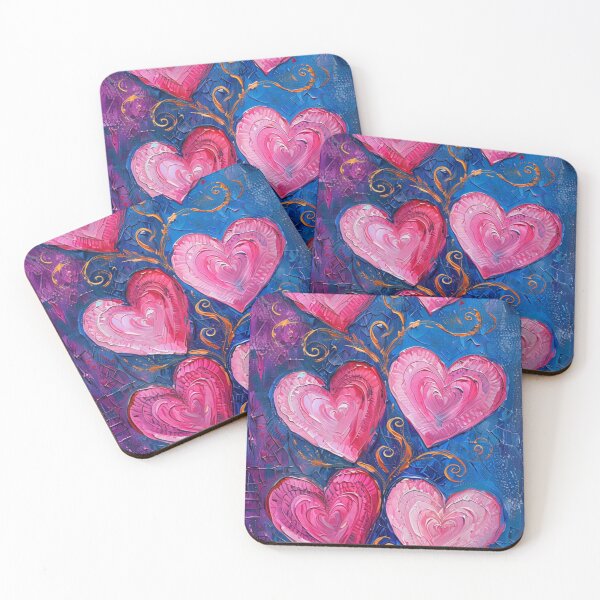 Item preview, Vertical colorful Valentine's Day hearts designed and sold by Sigtrix.