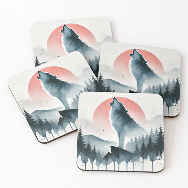 Item preview, Majestic wolf howling designed and sold by Giuseppe Cammino.