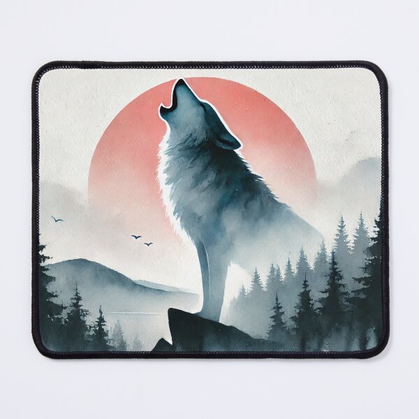Item preview, Majestic wolf howling designed and sold by Giuseppe Cammino.